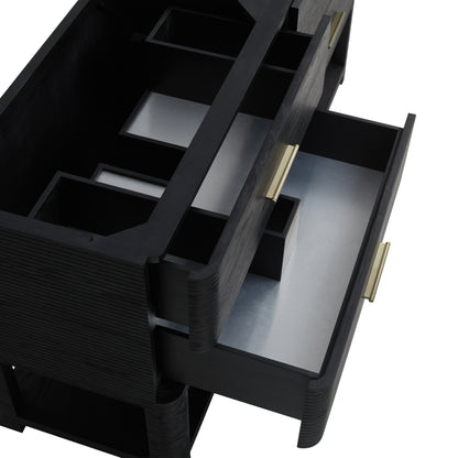 James Martin Vanities Lucian 72" Carbon Oak Double Vanity Carbon