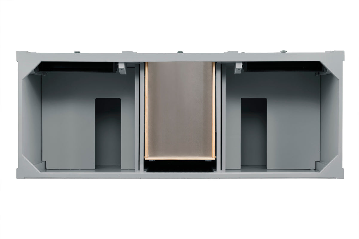James Martin Vanities Brittany 60" Urban Gray Double Vanity With 3 CM Phantome Eclos Top