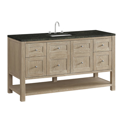 James Martin Vanities Breckenridge 60" Whitewashed Oak Single Vanity With 3cm Phantome Eclos Top