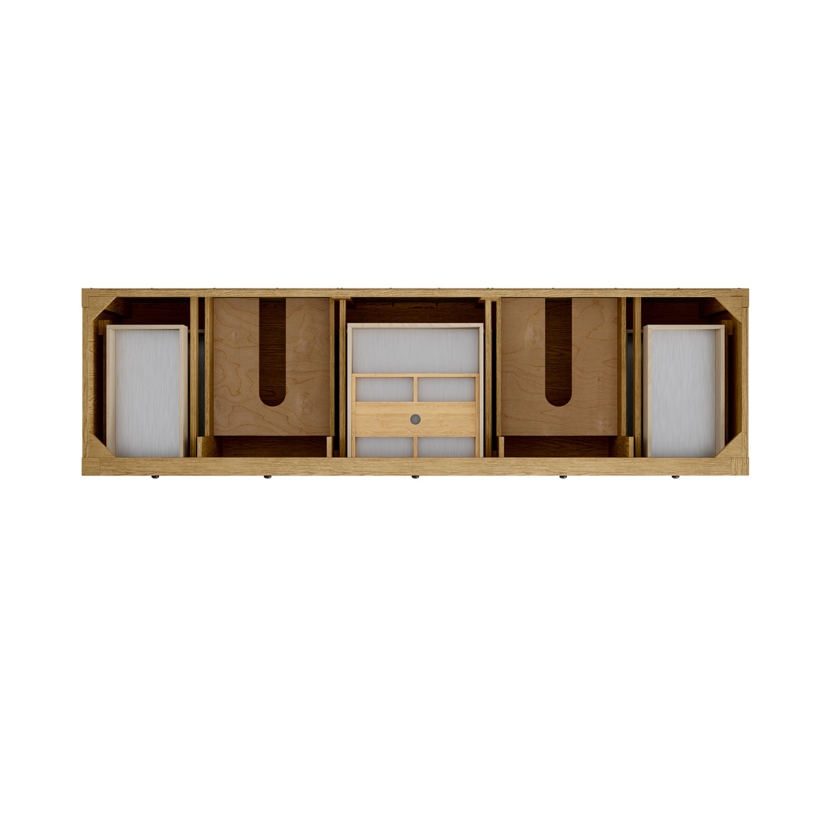 James Martin Vanities Breckenridge 84" Light Natural Oak Double Vanity Cabinet