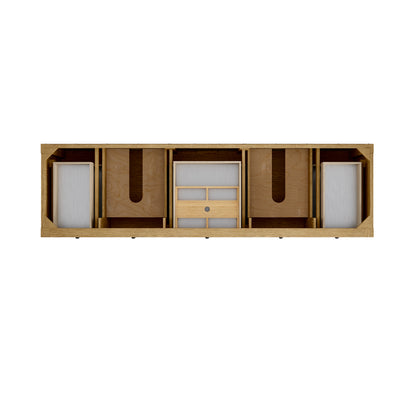 James Martin Vanities Breckenridge 84" Light Natural Oak Double Vanity Cabinet