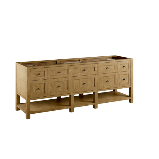 James Martin Vanities Breckenridge 84" Light Natural Oak Double Vanity Cabinet