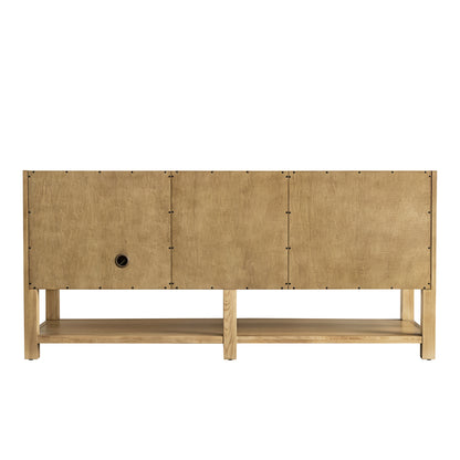 James Martin Vanities Breckenridge 72" Light Natural Oak Double Vanity With 3cm Tajnar Eclos Top