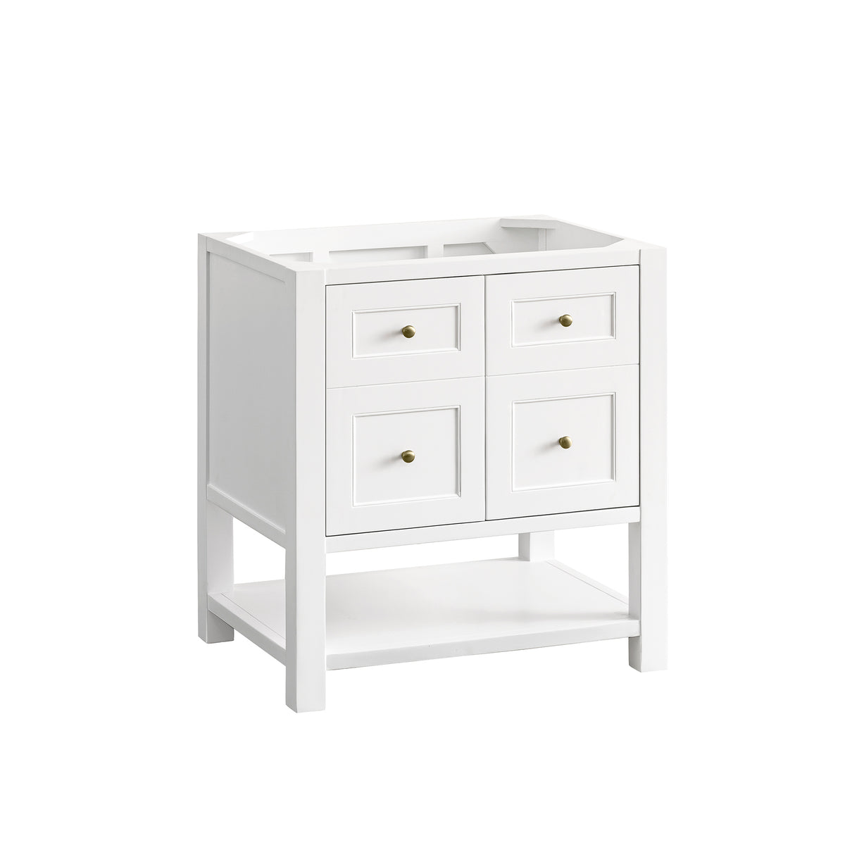 James Martin Vanities Breckenridge 30" Bright White Single Vanity With 3cm Phantome Eclos Top