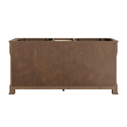 James Martin Vanities Brookfield 72" Pecan Double Vanity With 3 CM Siberian Silestone Top