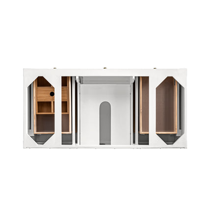James Martin Vanities Breckenridge 48" Bright White Single Vanity With 3cm Tajnar Eclos Top