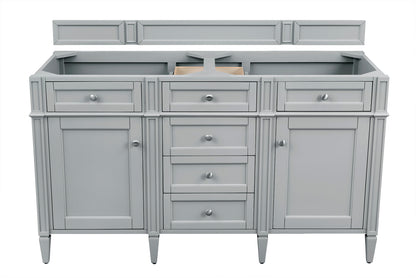 James Martin Vanities Brittany 60" Urban Gray Double Vanity With 3 CM Phantome Eclos Top