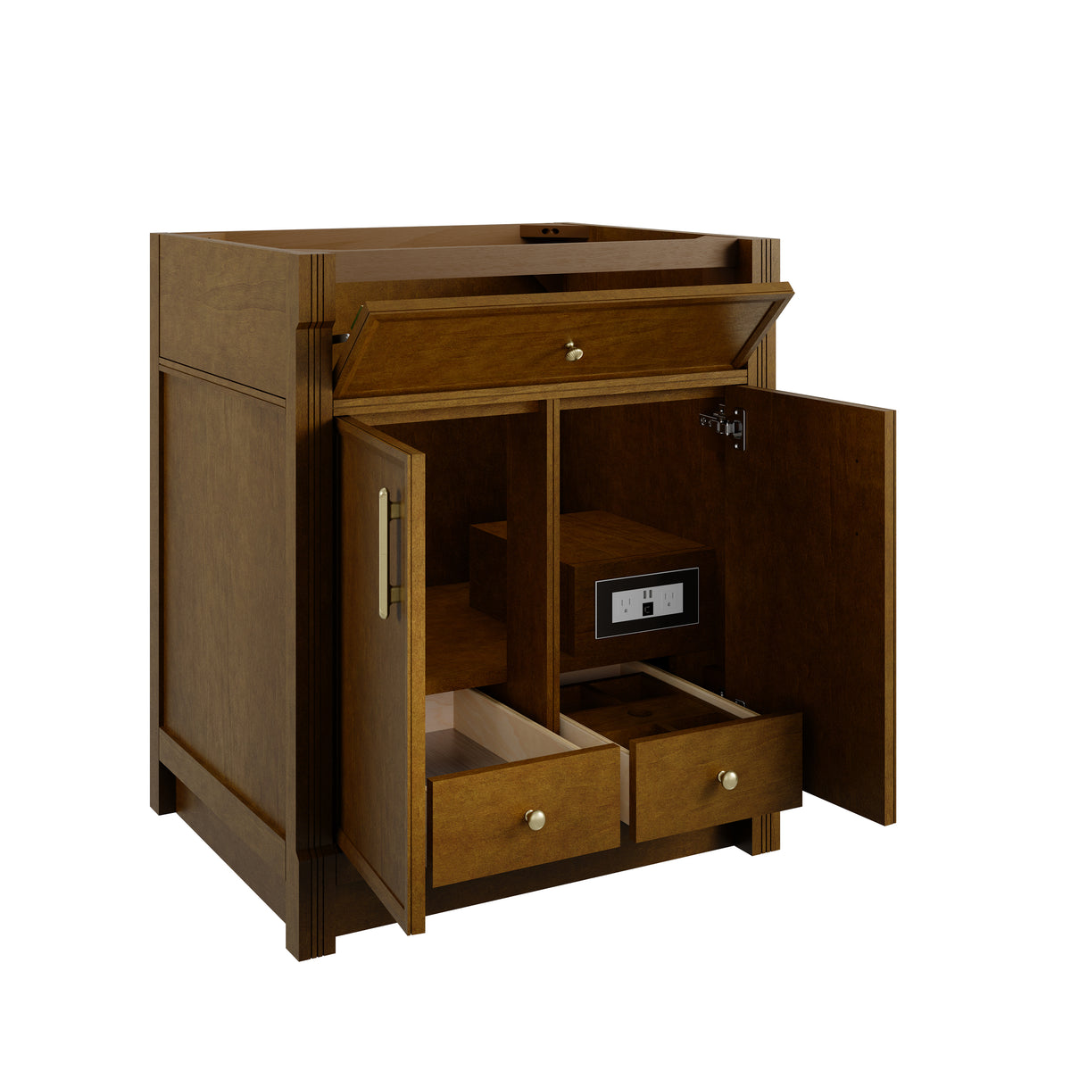 James Martin Vanities Bellshire 30" Honey Oak Single Vanity Cabinet