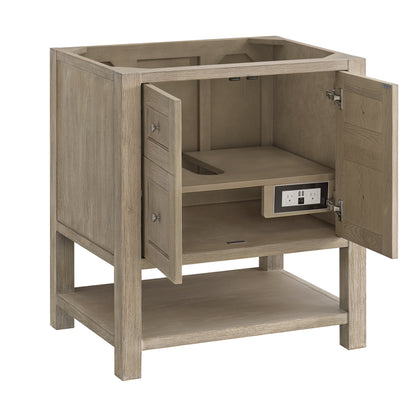 James Martin Vanities Breckenridge 30" Whitewashed Oak Single Vanity With 3cm Tajnar Eclos Top
