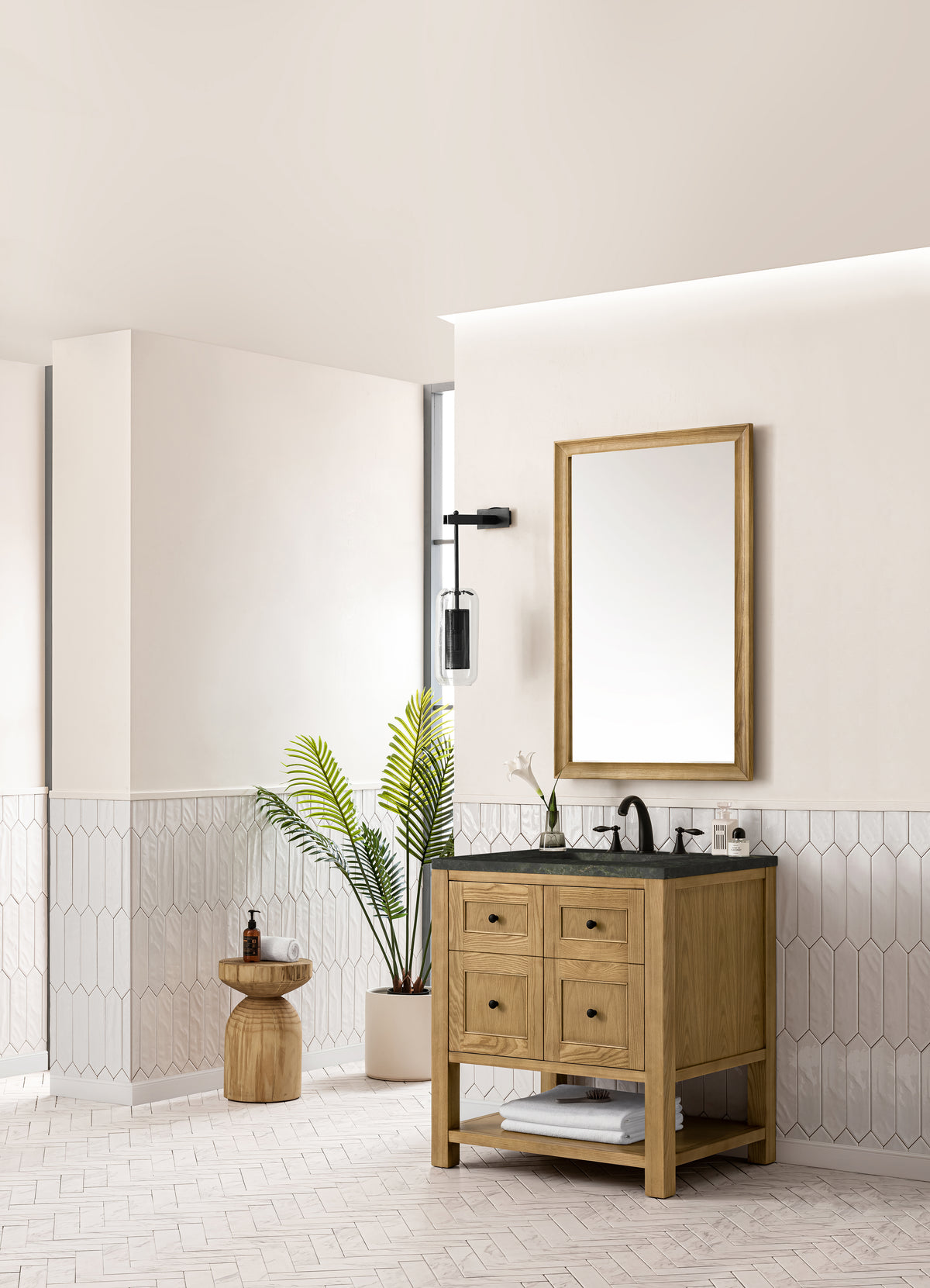 James Martin Vanities Breckenridge 30" Light Natural Oak Single Vanity With 3cm Phantome Eclos Top