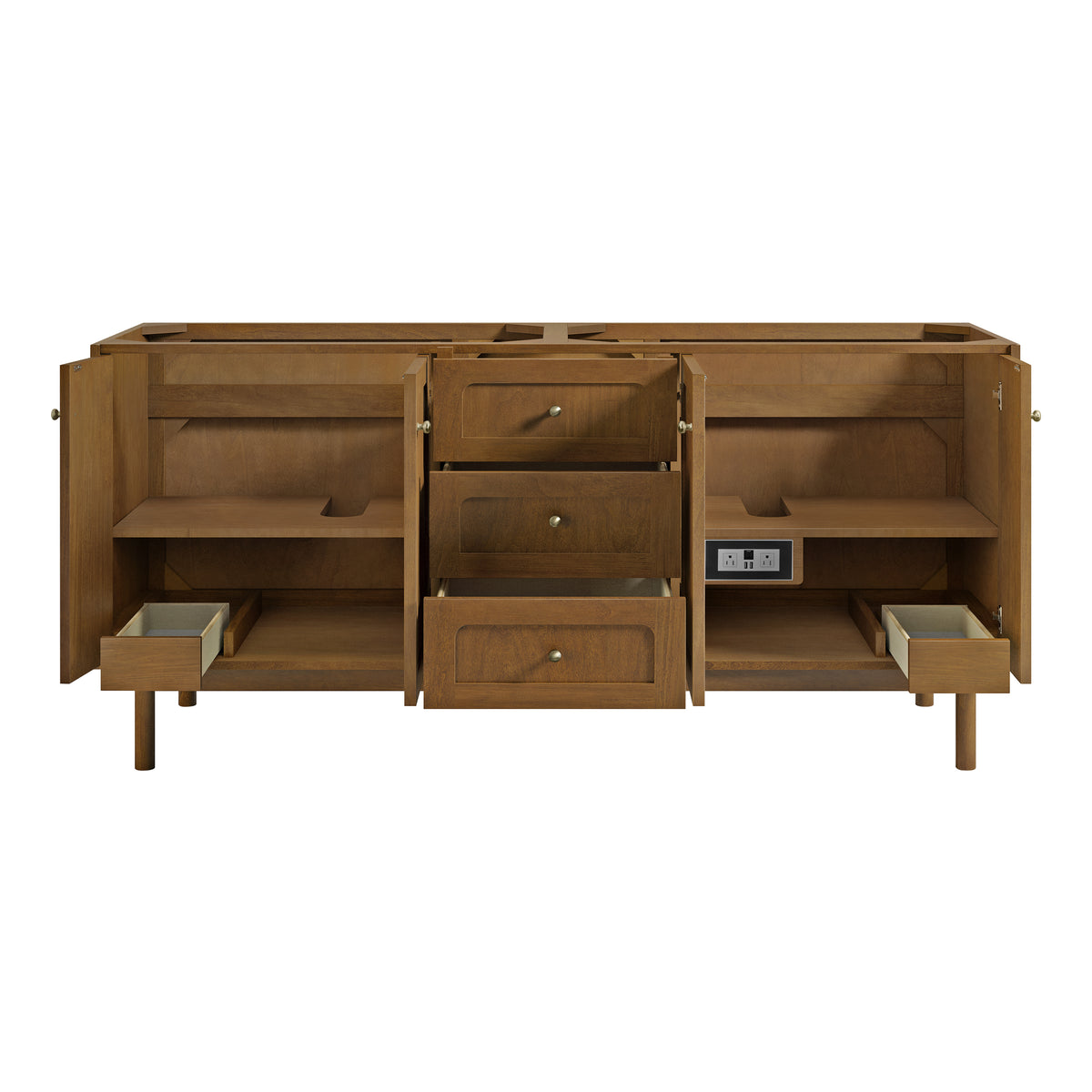 James Martin Vanities Laurent 72" Honey Oak Double Vanity Cabinet