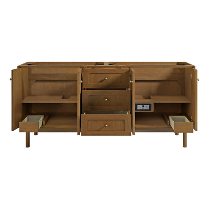 James Martin Vanities Laurent 72" Honey Oak Double Vanity Cabinet