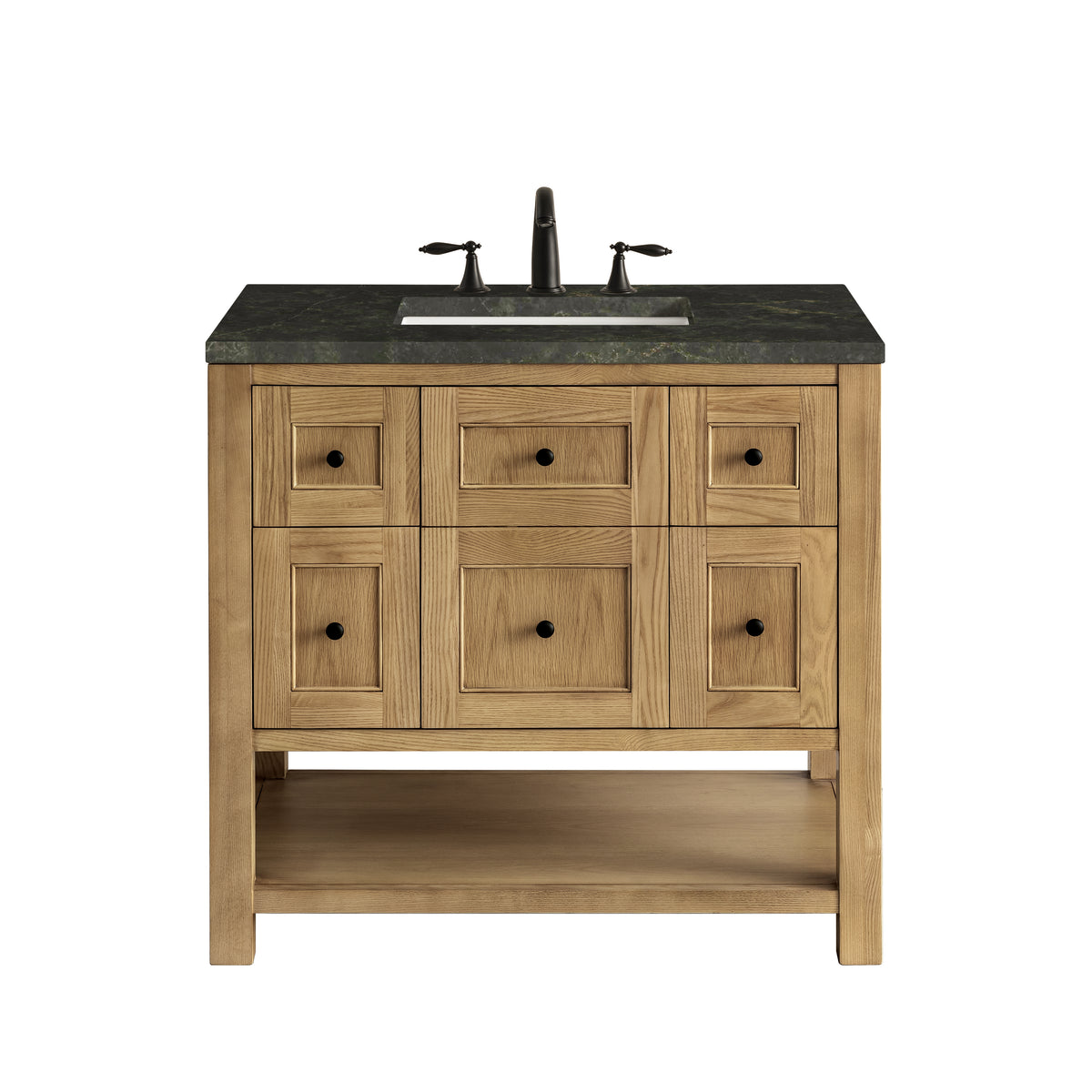 James Martin Vanities Breckenridge 36" Light Natural Oak Single Vanity With 3cm Phantome Eclos Top