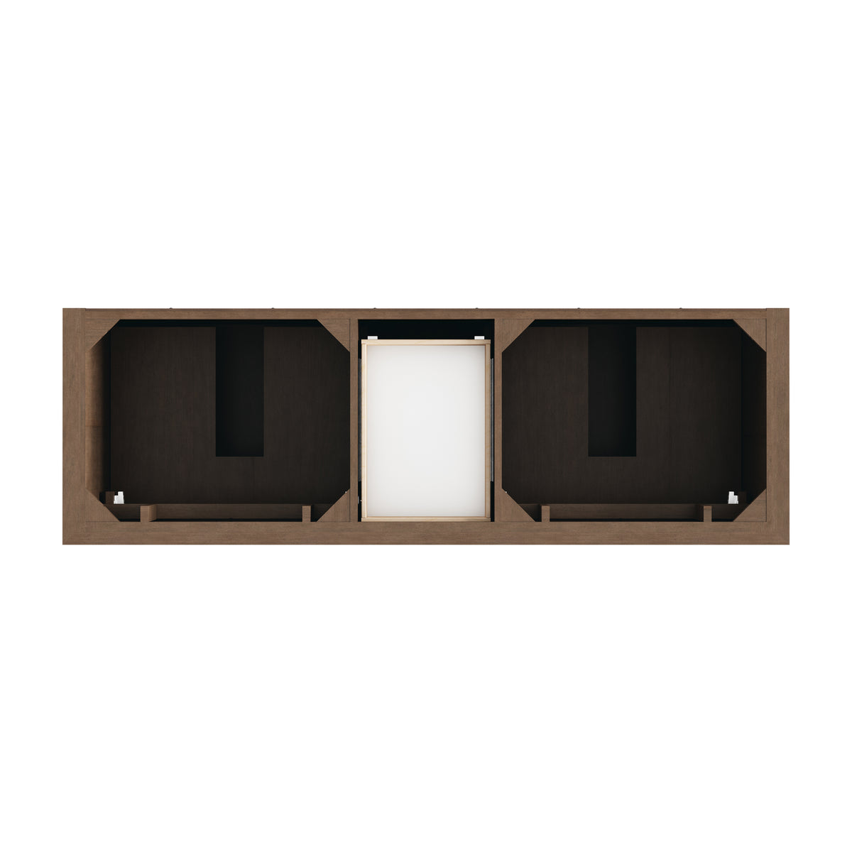 James Martin Vanities Brookfield 72" Pecan Double Vanity With 3 CM Siberian Silestone Top