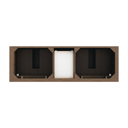 James Martin Vanities Brookfield 72" Pecan Double Vanity With 3 CM Phantome Eclos Top