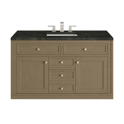 James Martin Vanities Chicago 48" Walnut Whisper Single Vanity With 3 CM Phantome Eclos Top