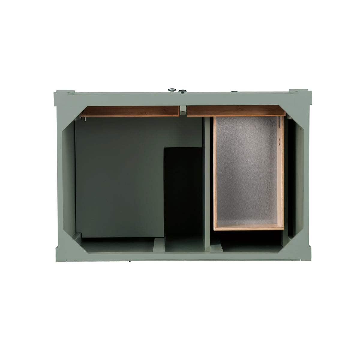 James Martin Vanities Brittany 36" Smokey Celadon Single Vanity With 3 CM Phantome Eclos Top