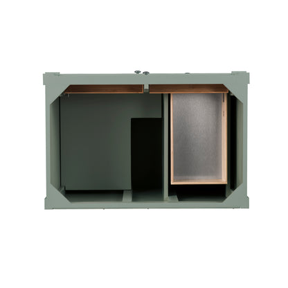 James Martin Vanities Brittany 36" Smokey Celadon Single Vanity With 3 CM Phantome Eclos Top