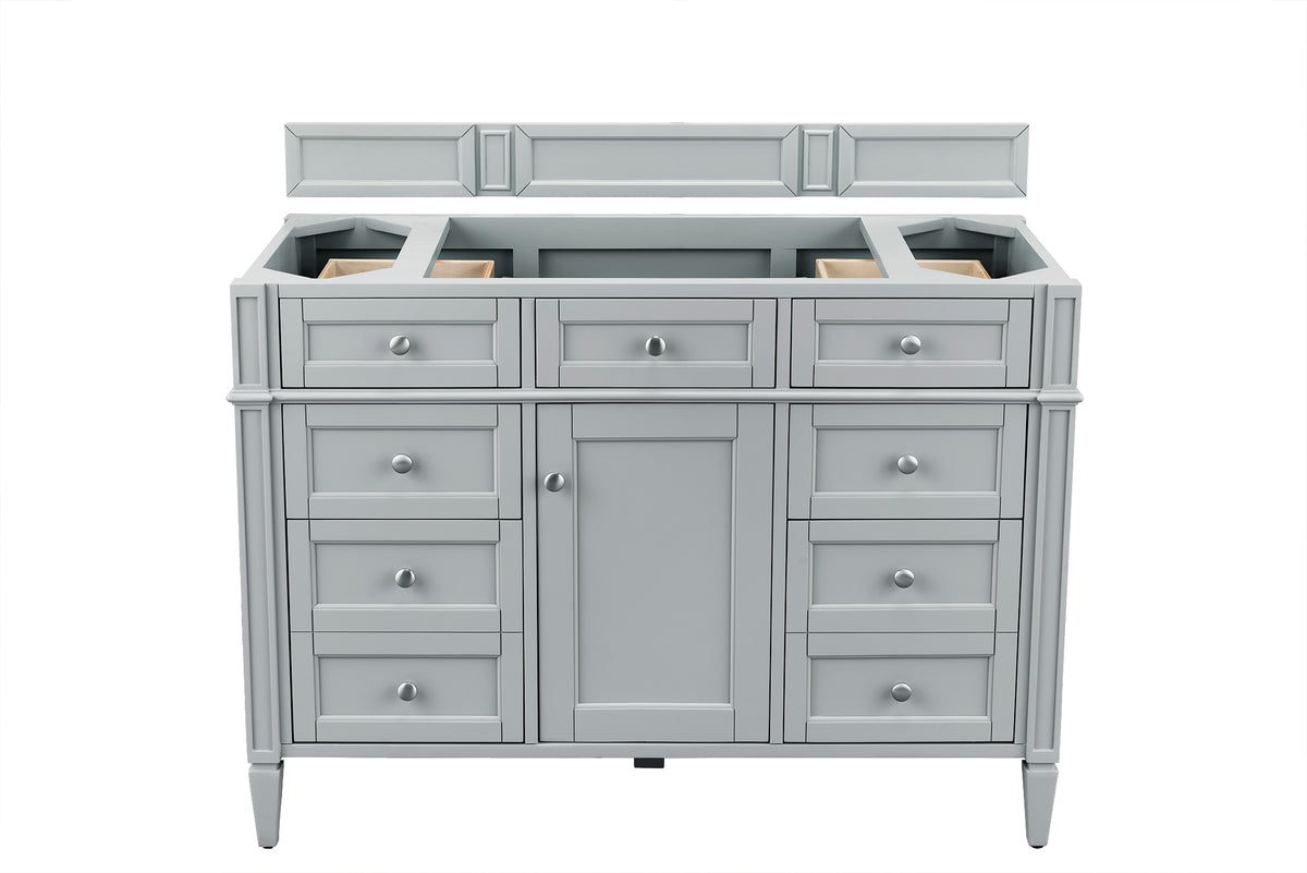 James Martin Vanities Brittany 48" Urban Gray Single Vanity With 3 CM Siberian Silestone Top