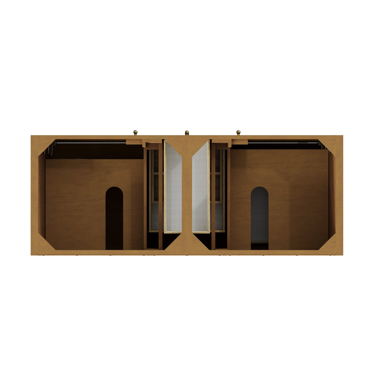 James Martin Vanities Hudson 60" Honey Oak Double Vanity Cabinet