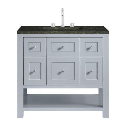 James Martin Vanities Breckenridge 36" Serenity Blue Single Vanity With 3cm Phantome Eclos Top