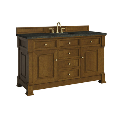 James Martin Vanities Brookfield 60" Honey Oak Single Vanity With 3 CM Phantome Eclos Top