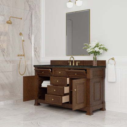 James Martin Vanities Brookfield 60" Honey Oak Single Vanity With 3 CM Phantome Eclos Top