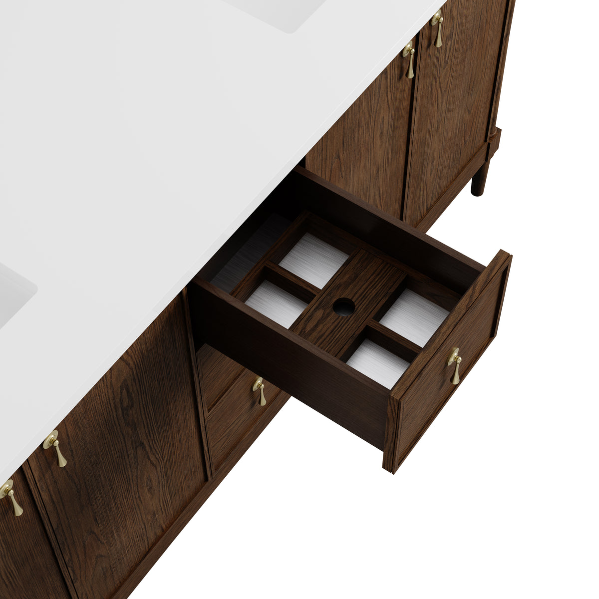 James Martin Vanities Kinnsden 72" Sable Oak Double Vanity Cabinet