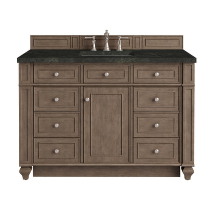 James Martin Vanities Bristol 48" Whitewashed Walnut Single Vanity With 3 CM Phantome Eclos Top