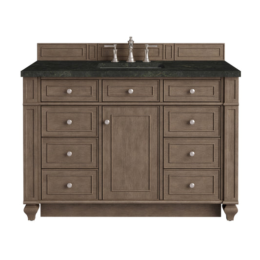 James Martin Vanities Bristol 48" Whitewashed Walnut Single Vanity With 3 CM Phantome Eclos Top
