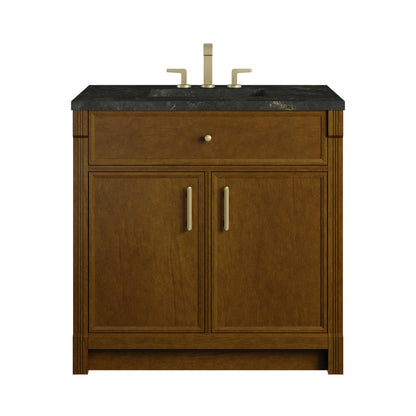 James Martin Vanities Bellshire 36" Honey Oak Single Vanity With 3 CM Phantome Eclos Top