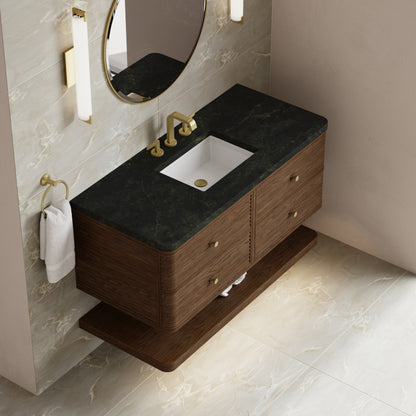 James Martin Vanities Allamari 48" Sable Single Vanity With 3 CM Phantome Eclos Top