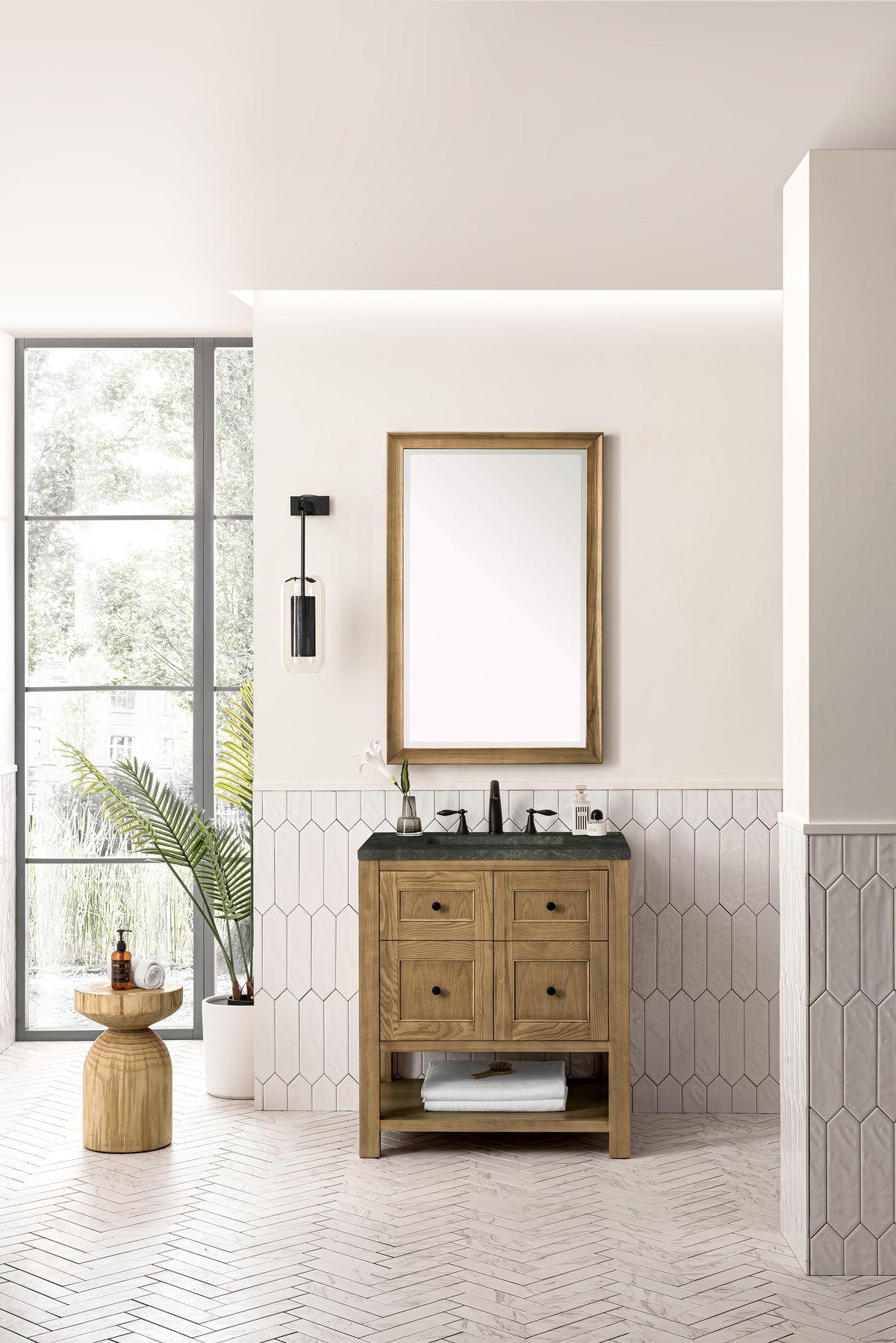 James Martin Vanities Breckenridge 30" Light Natural Oak Single Vanity With 3cm Phantome Eclos Top