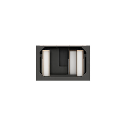 James Martin Vanities Brookfield 36" Black Onyx Single Vanity With 3 CM Siberian Silestone Top