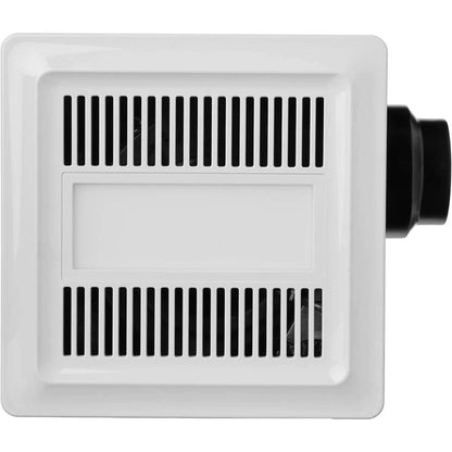 iLIVING 12" Bathroom Ventilation Exhaust DC Fan Adjustable Speed Selector with 10W LED Light