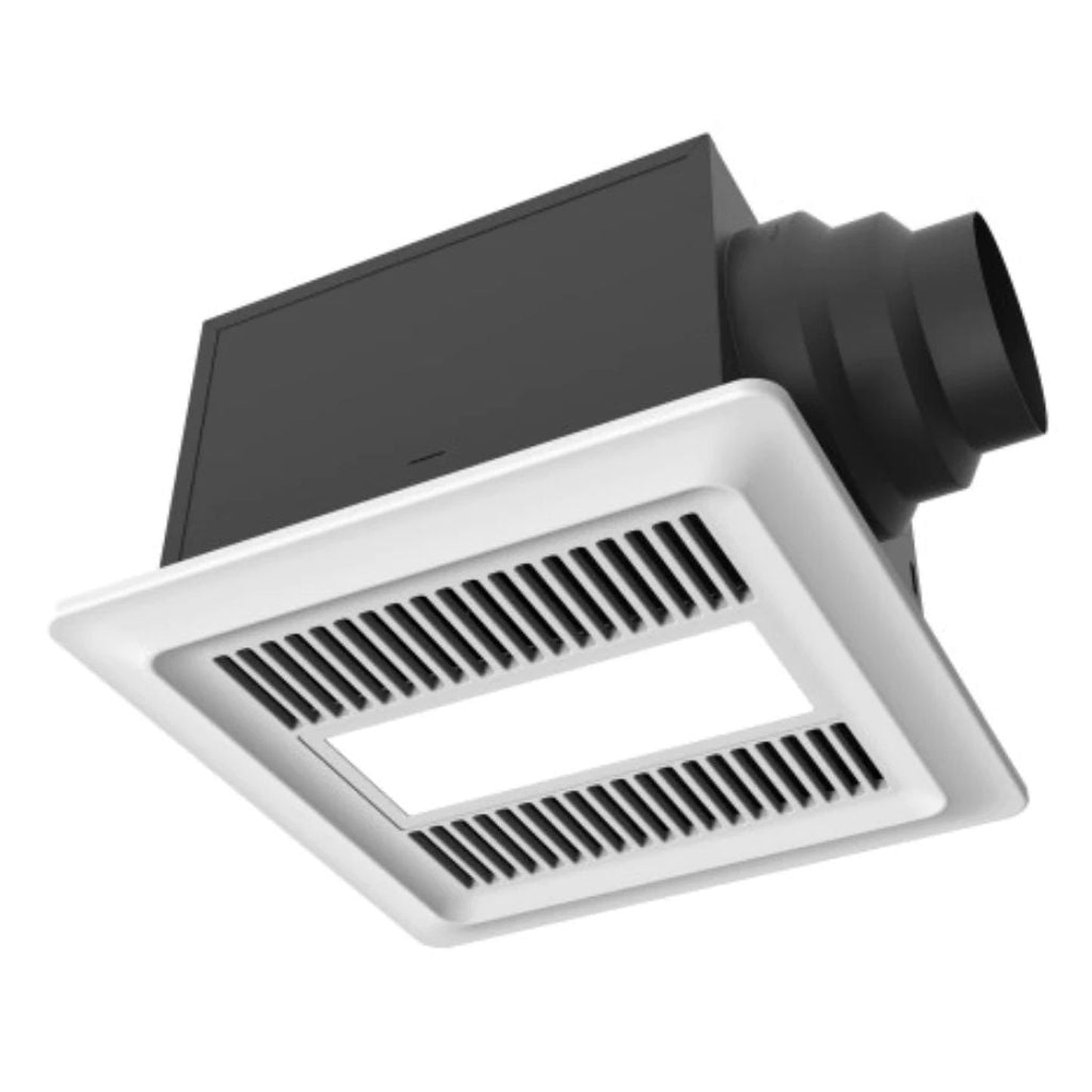 iLIVING 12" Bathroom Ventilation Exhaust DC Fan Adjustable Speed Selector with 10W LED Light