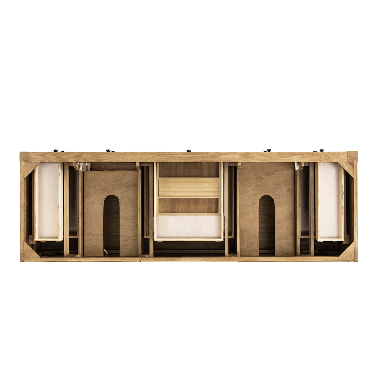 James Martin Vanities Breckenridge 72" Light Natural Oak Double Vanity With 3cm Tajnar Eclos Top