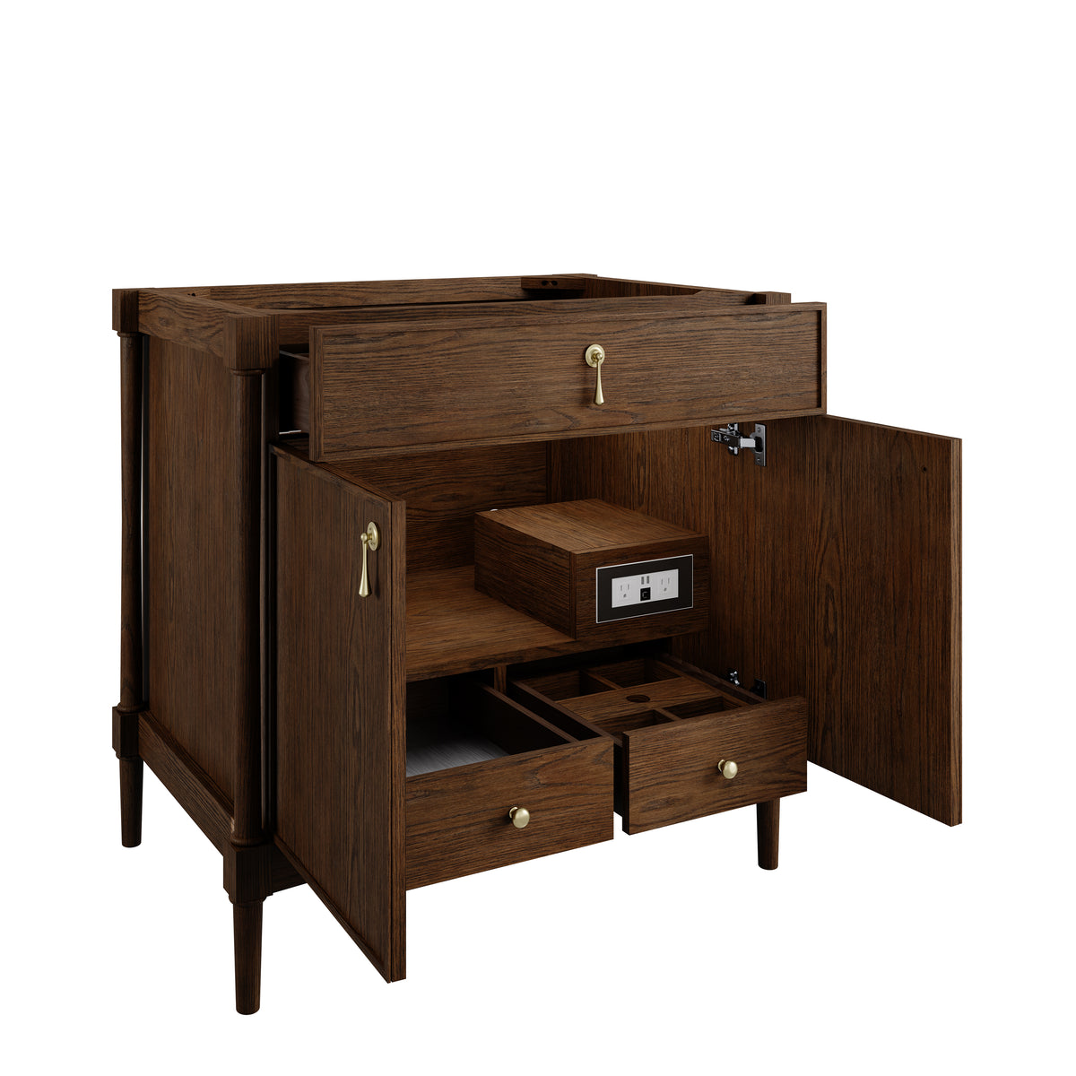James Martin Vanities Kinnsden 36" Sable Oak Single Vanity Cabinet