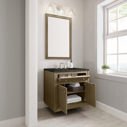 James Martin Vanities Chicago 30" Walnut Whisper Single Vanity With 3 CM Phantome Eclos Top