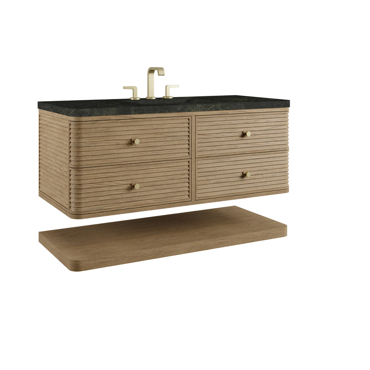 James Martin Vanities Allamari 48" Dune Mist Single Vanity With 3 CM Phantome Eclos Top