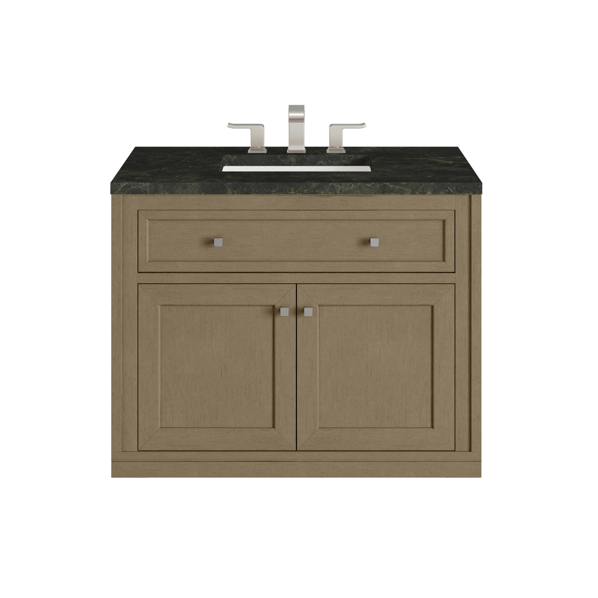James Martin Vanities Chicago 36" Walnut Whisper Single Vanity With 3 CM Phantome Eclos Top