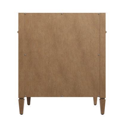 James Martin Vanities Brittany 30" Pecan Single Vanity With 3 CM Charcoal Soapstone Silestone Top
