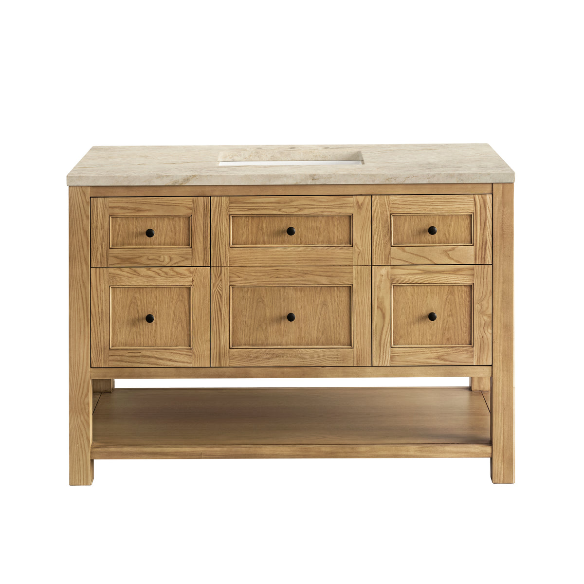 James Martin Vanities Breckenridge 48" Light Natural Oak Single Vanity With 3cm Tajnar Eclos Top