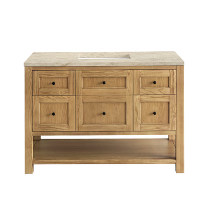 James Martin Vanities Breckenridge 48" Light Natural Oak Single Vanity With 3cm Tajnar Eclos Top