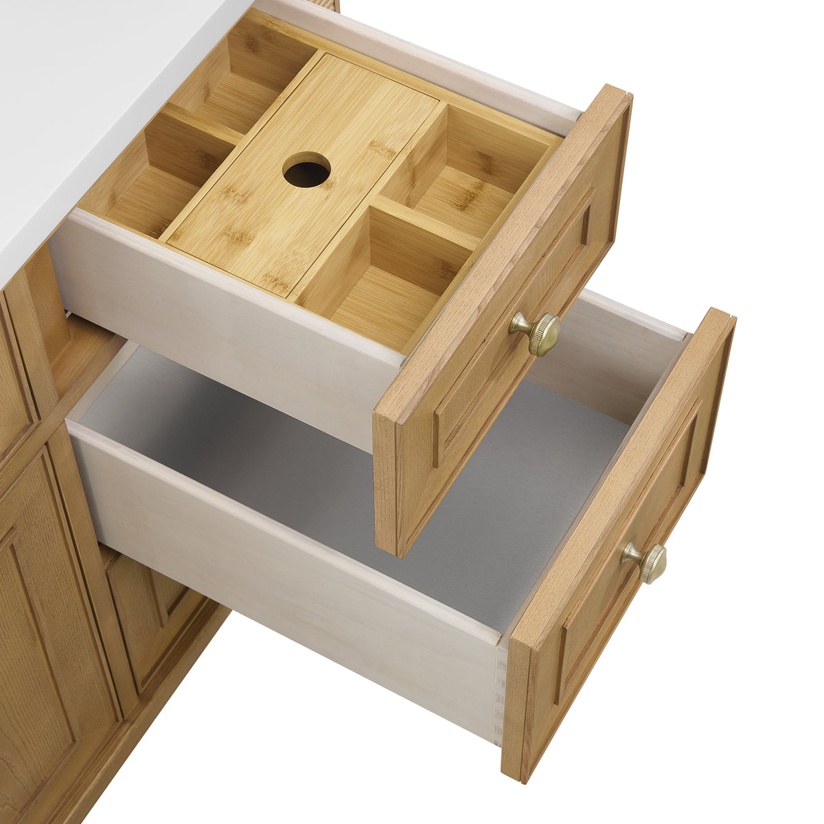 James Martin Vanities Lorelai 48" Light Natural Oak Single Vanity Light