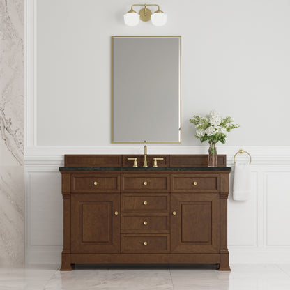 James Martin Vanities Brookfield 60" Honey Oak Single Vanity With 3 CM Phantome Eclos Top