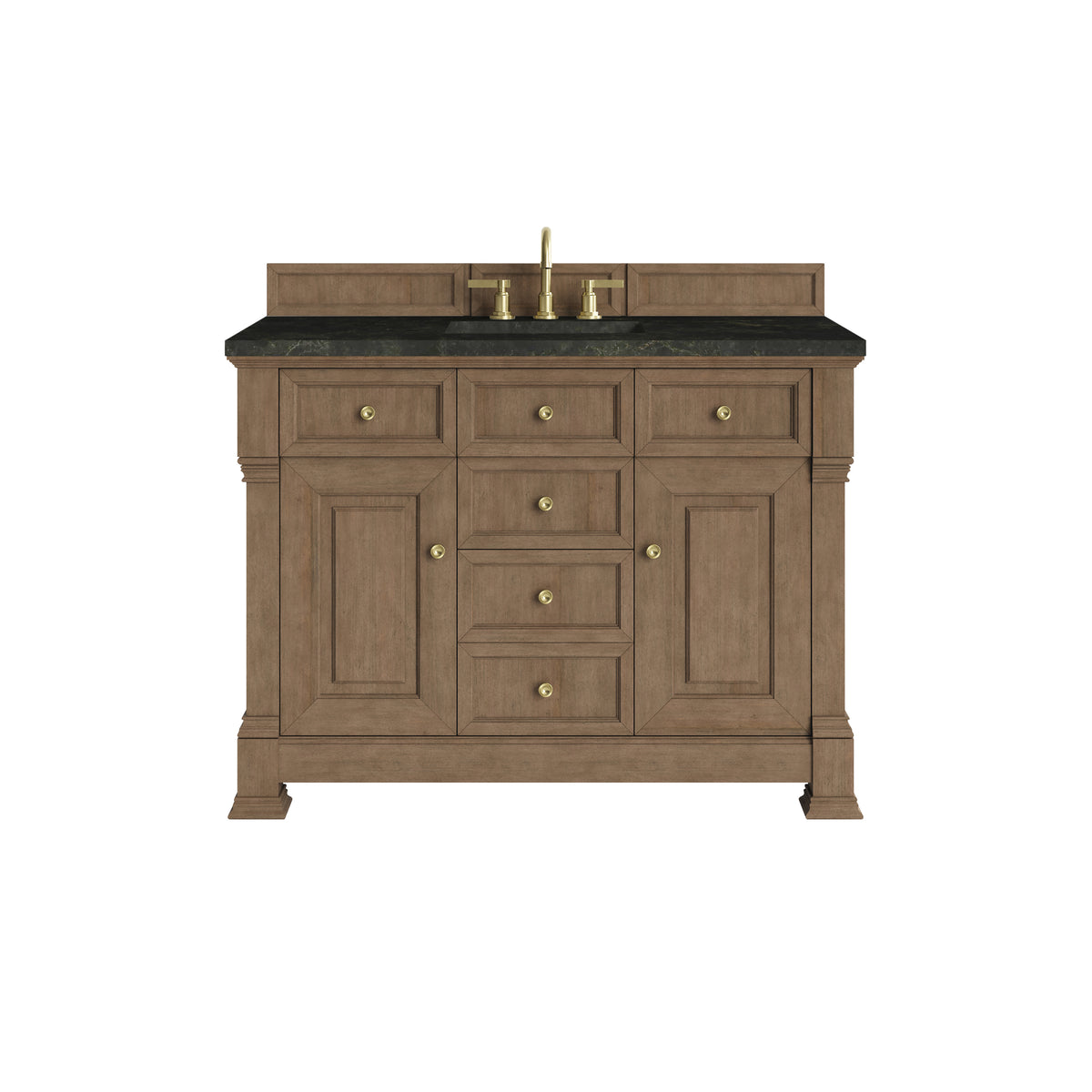 James Martin Vanities Brookfield 48" Pecan Single Vanity With 3 CM Phantome Eclos Top