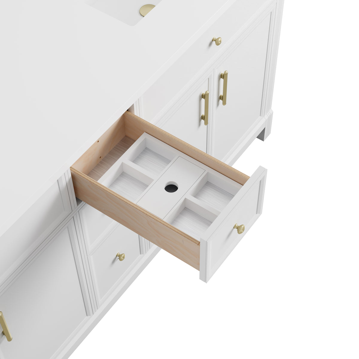 James Martin Vanities Bellshire 72" Bright White Double Vanity Cabinet
