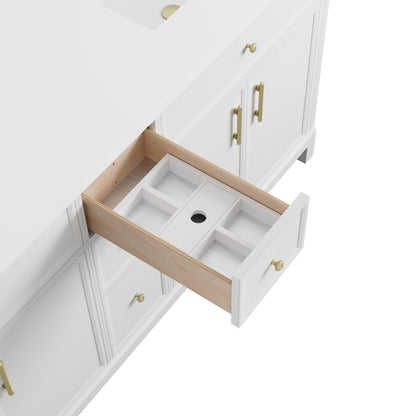 James Martin Vanities Bellshire 72" Bright White Double Vanity Cabinet