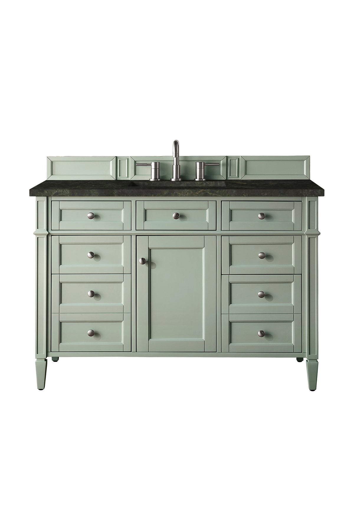 James Martin Vanities Brittany 48" Sage Green Single Vanity With 3 CM Phantome Eclos Top